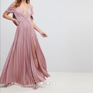 ASOS blush maxi dress
